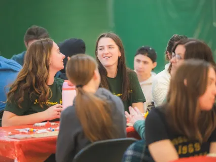 Dance Marathon members playing bingo