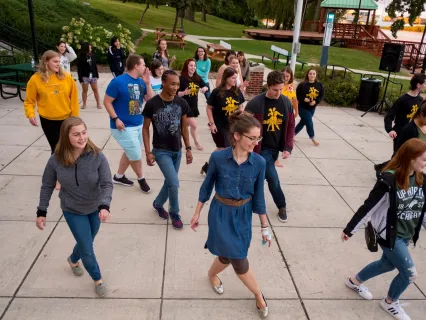 Dancing on the docks