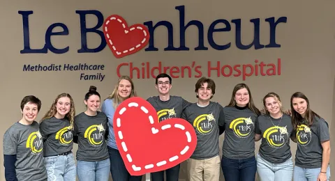 SNC students at Le Bonheur Children's Hospital
