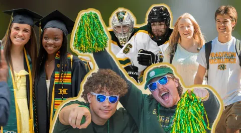 A montage of pairs of SNC students.
