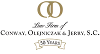 Law Firm of Conway, Olenjicezk, and Jerry logo