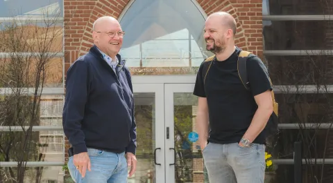 Koen and his father, Arjan Pennings