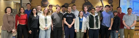 St. Norbert College computer science and data analytics capstone course participants.