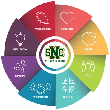 the eight dimensions of wellness diagram