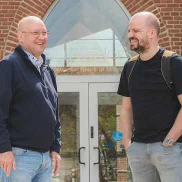 A legacy revisited: descendants of Abbot Pennings visit St. Norbert College