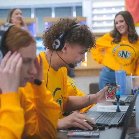 Student workers at A Day to uKnight